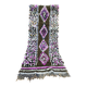 Vintage Boucherouite Berber hallway rug: Moroccan rug
