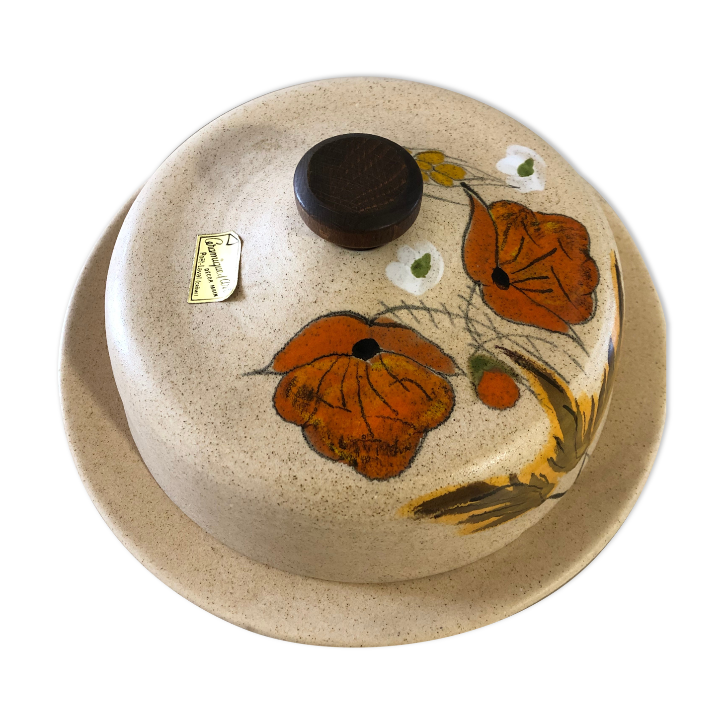 Plateau et cloche vintage