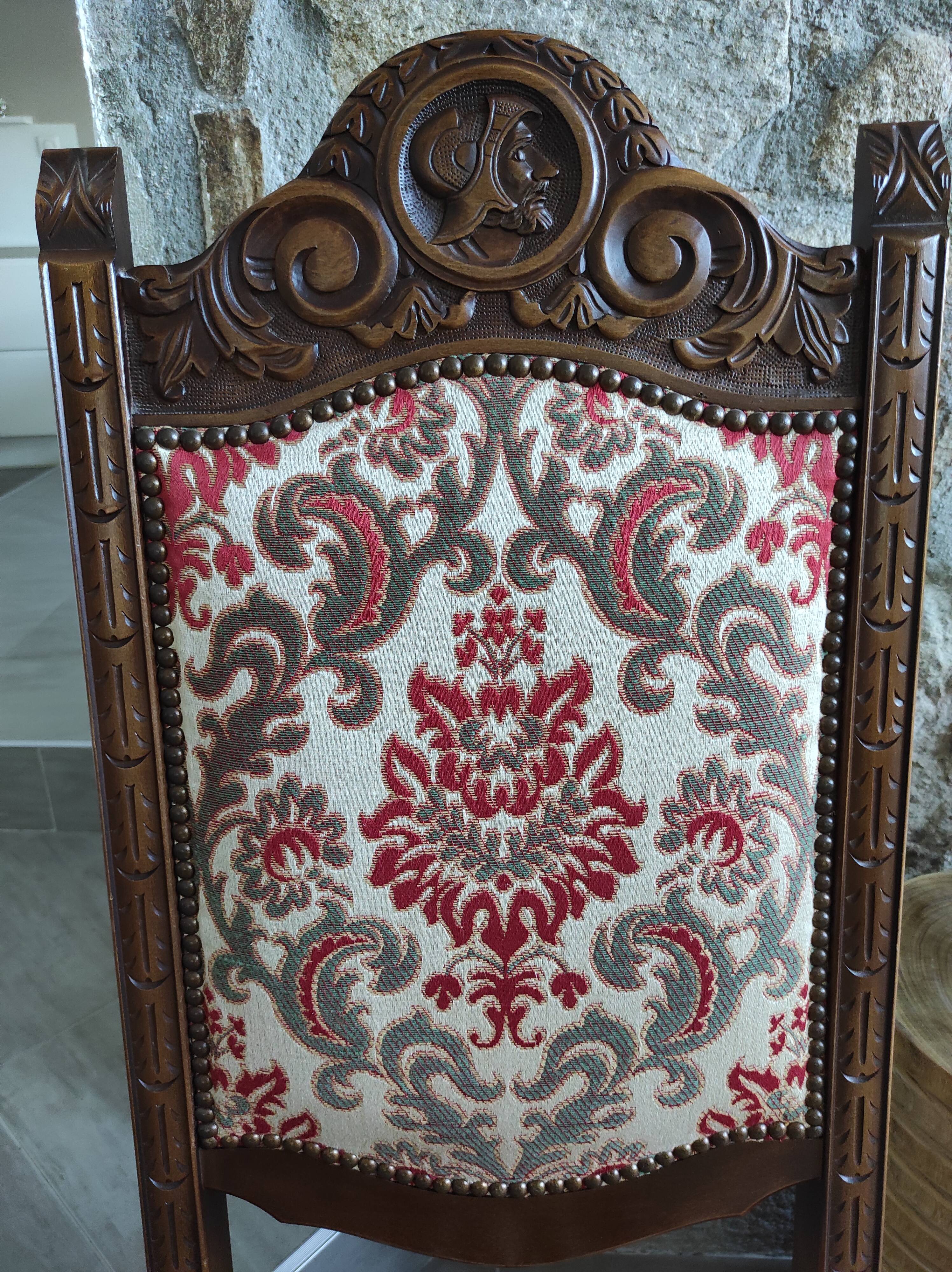 Lot de 6 chaises style renaissance espagnol