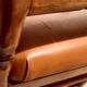 Walnut armchair with bamboo design