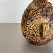 Fat lava pottery "maya tiki" vase by jasba ceramics, germany, 1970s