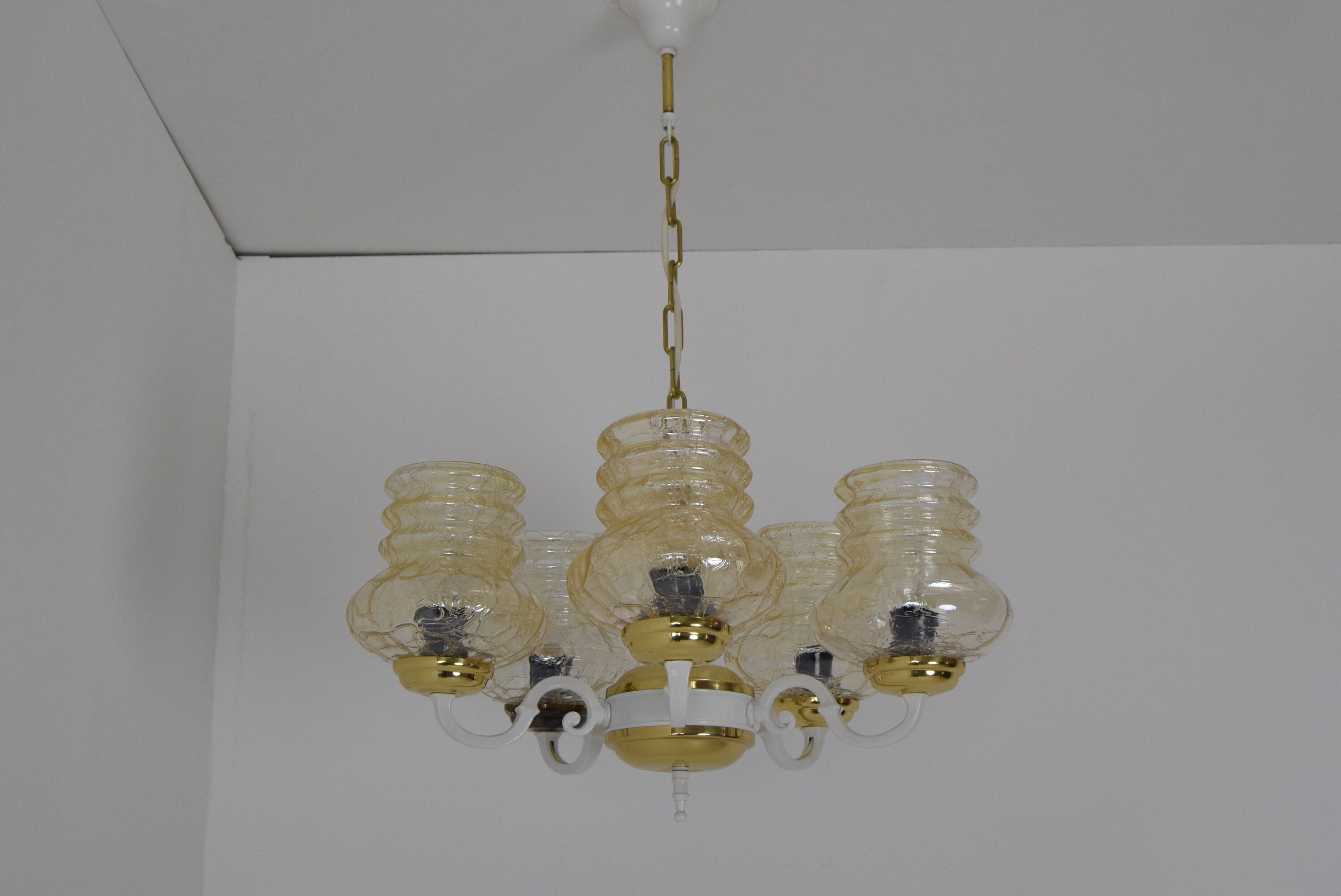 Mid-century Chandelier,Czechoslovakia,1970's.
