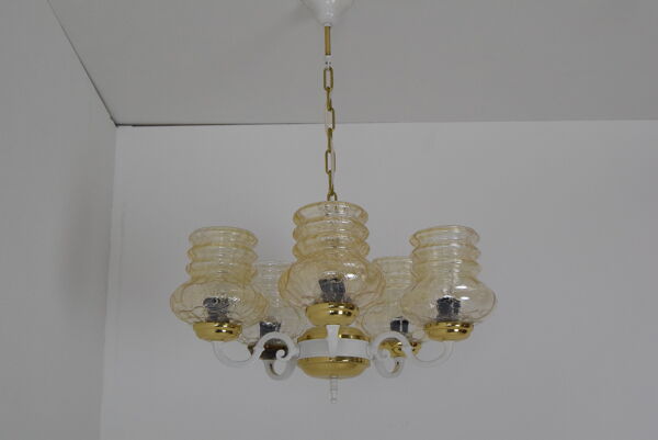 lustre Du milieu Du Siècle, Tchécoslovaquie, Années 1970.