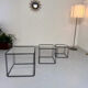 Lot of 3 vintage 1970s design nesting coffee tables by Max Sauze.