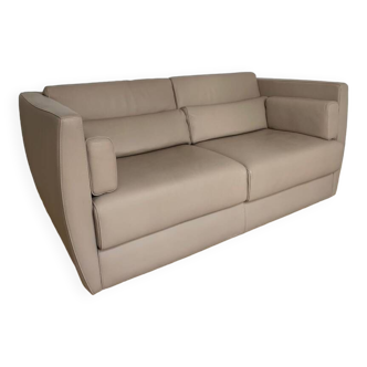 Rochebobois Leather sofa, new condition