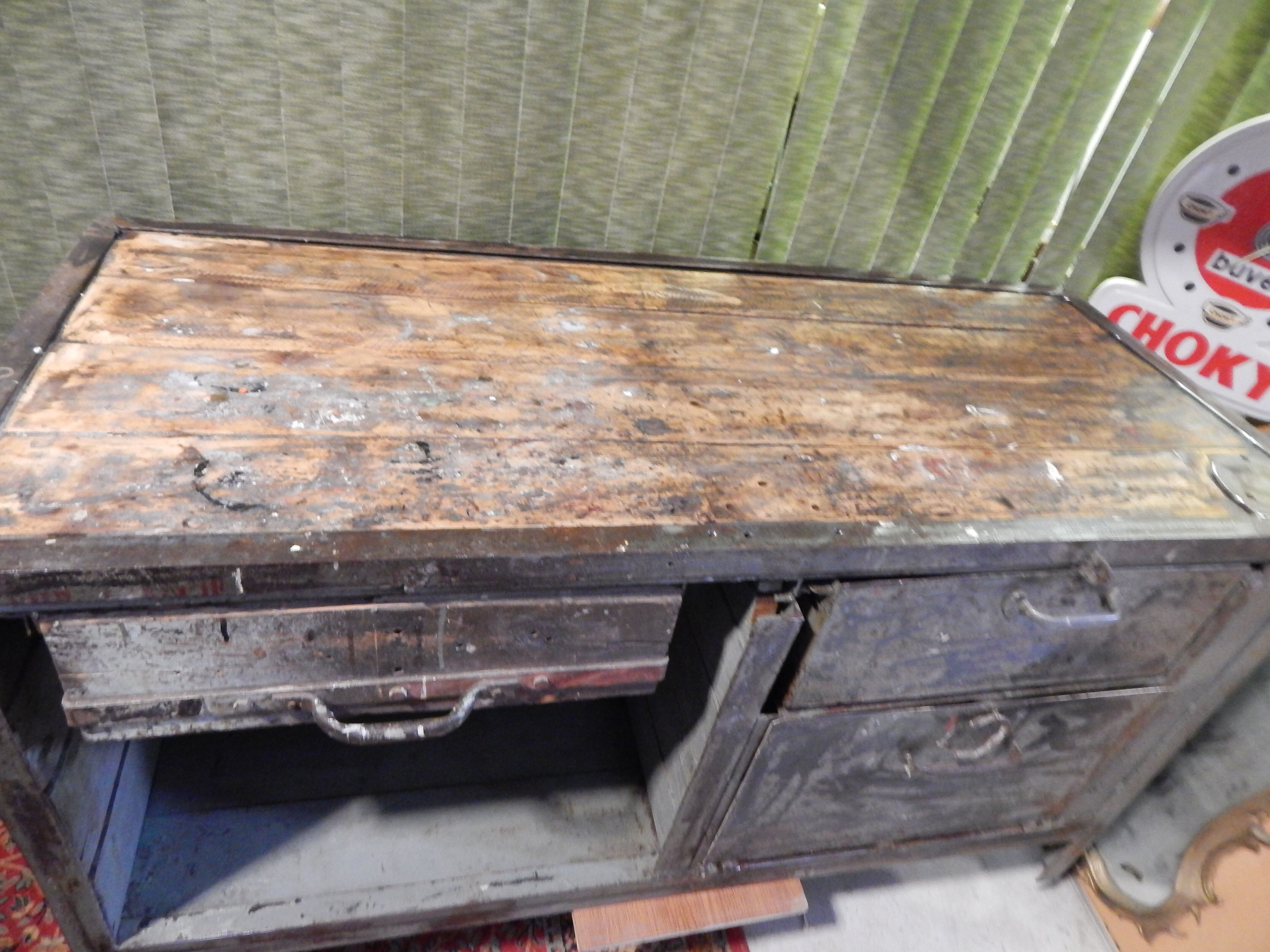 Furniture old industrial workshop