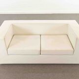 Throw Away sofa by Willie Landels for Zanotta 1965 in white vinyl