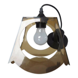 Suspension in smoked plexiglass 70s
