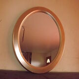 Miroir doré bois et stuc 47x60cm