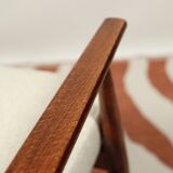 Vintage armchair Bouclè Beige lounge chair Mid Century Modern