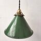 Enamelled sheet metal cone suspension