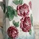 Pichet en barbotine art nouveau roses