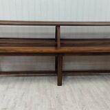 Farmhouse table 3m60 extendable solid oak and its two benches