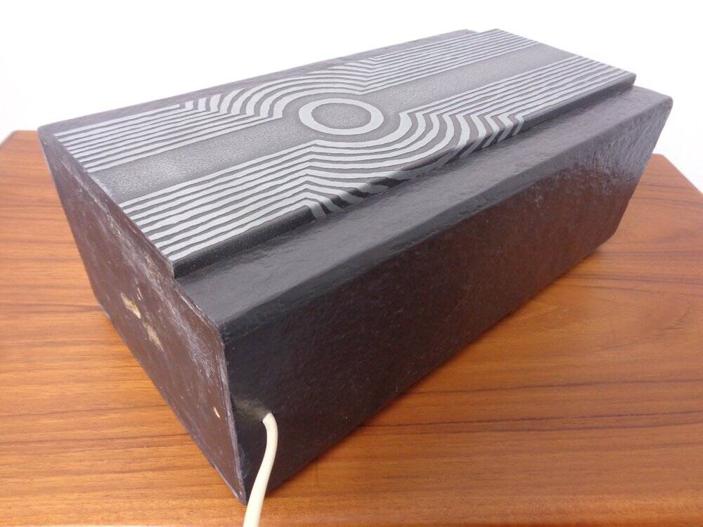 Brutalist table lamp from Temde, Switzerland, 1960s