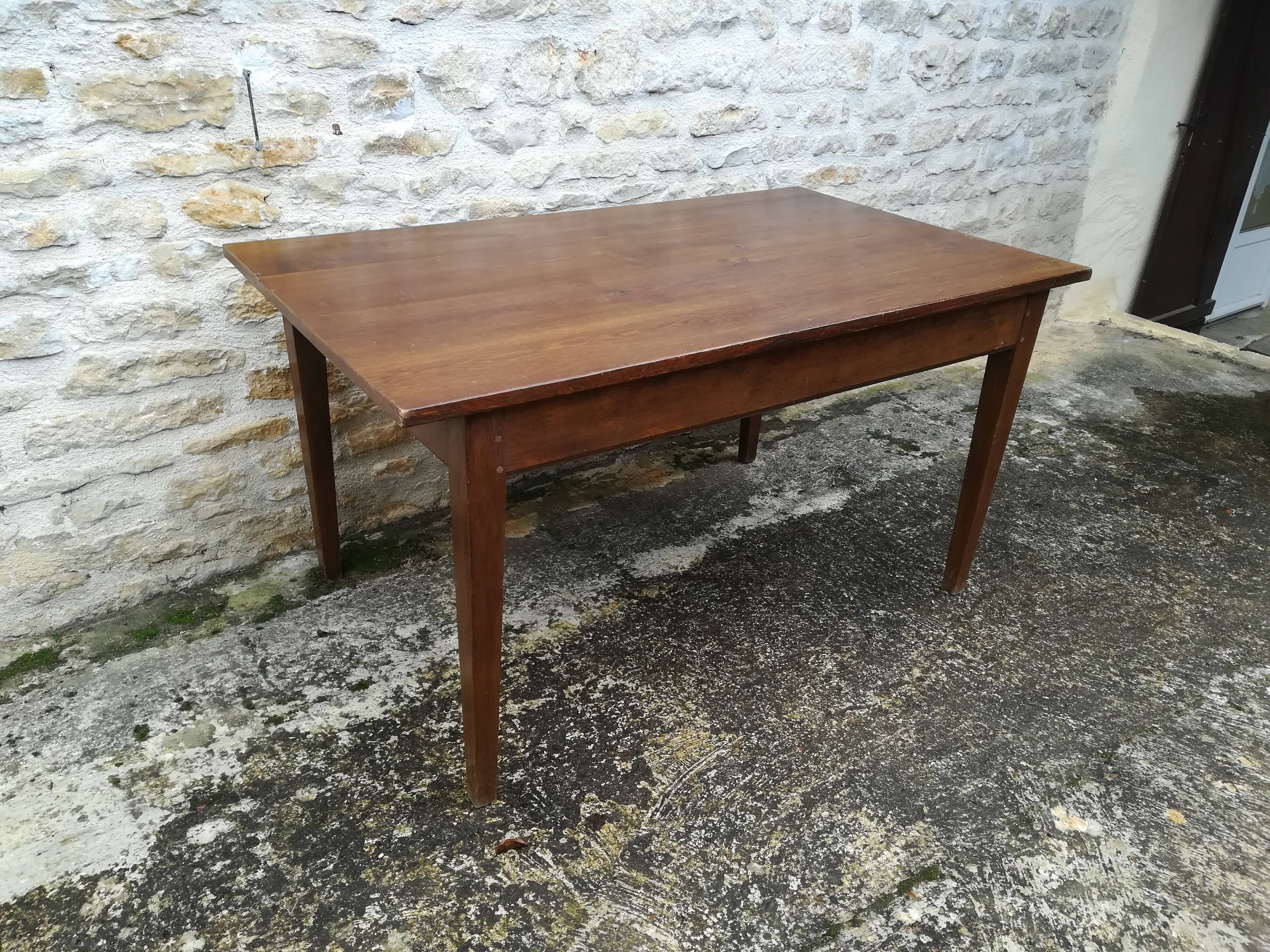 Oak farmhouse table