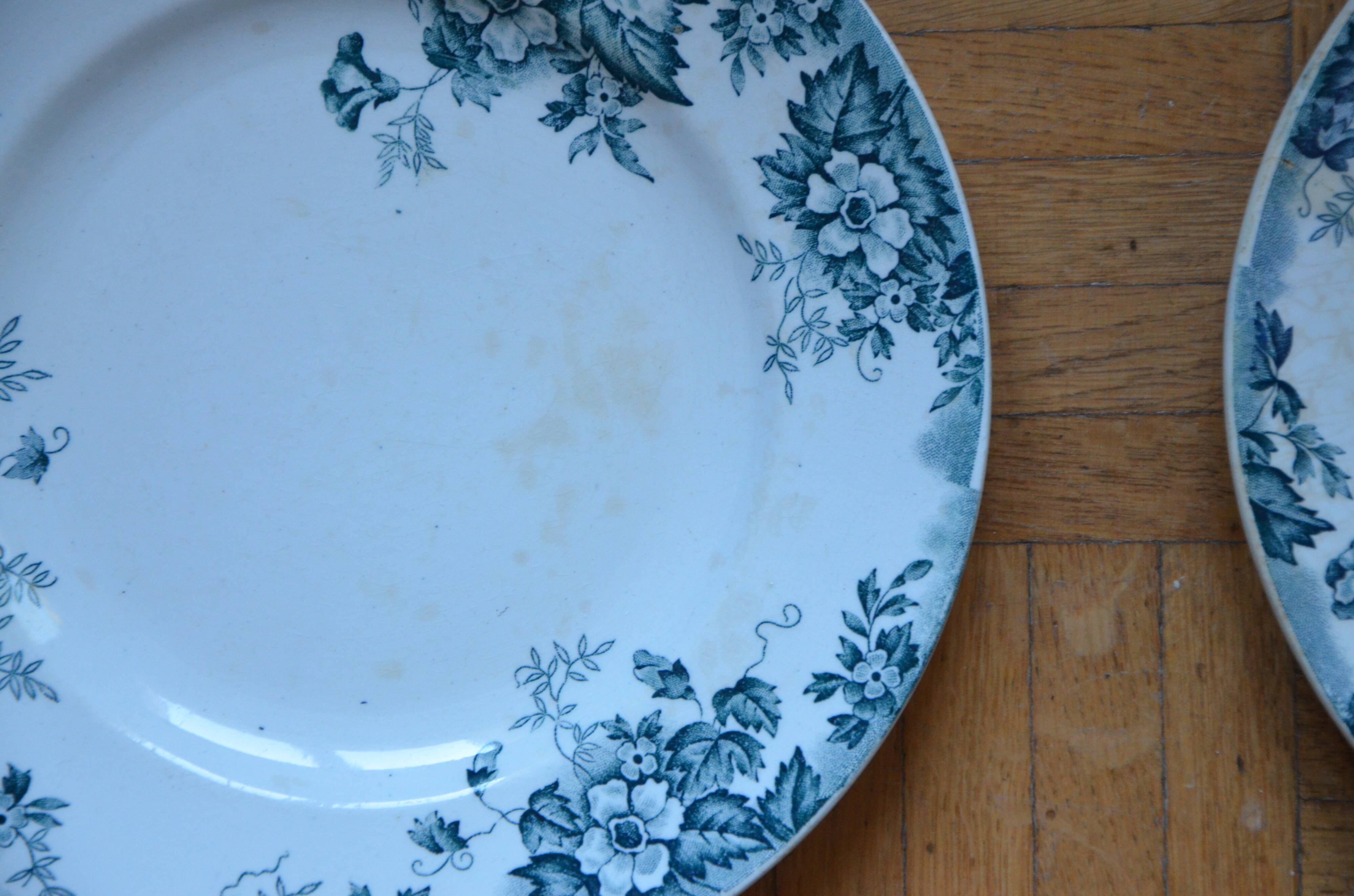 Lot of 3 mismatched old plates