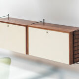 Floating 2-piece wall unit by Nisse Strinning for String, Sweden, 1950s