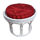 Pouf in rattan