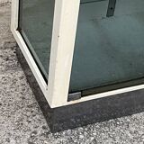 Old glass medical cabinet