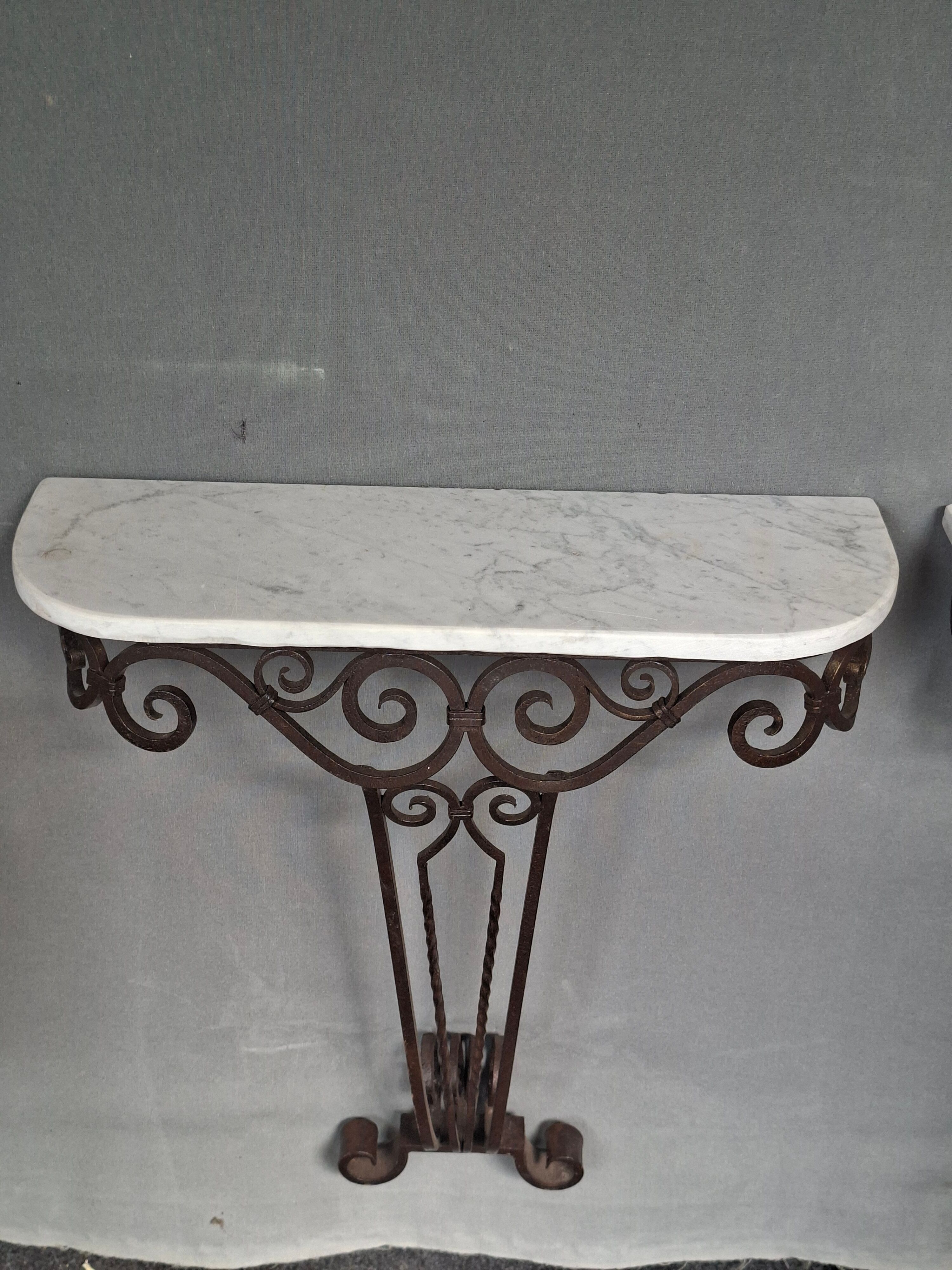 Pair of Art Deco consoles