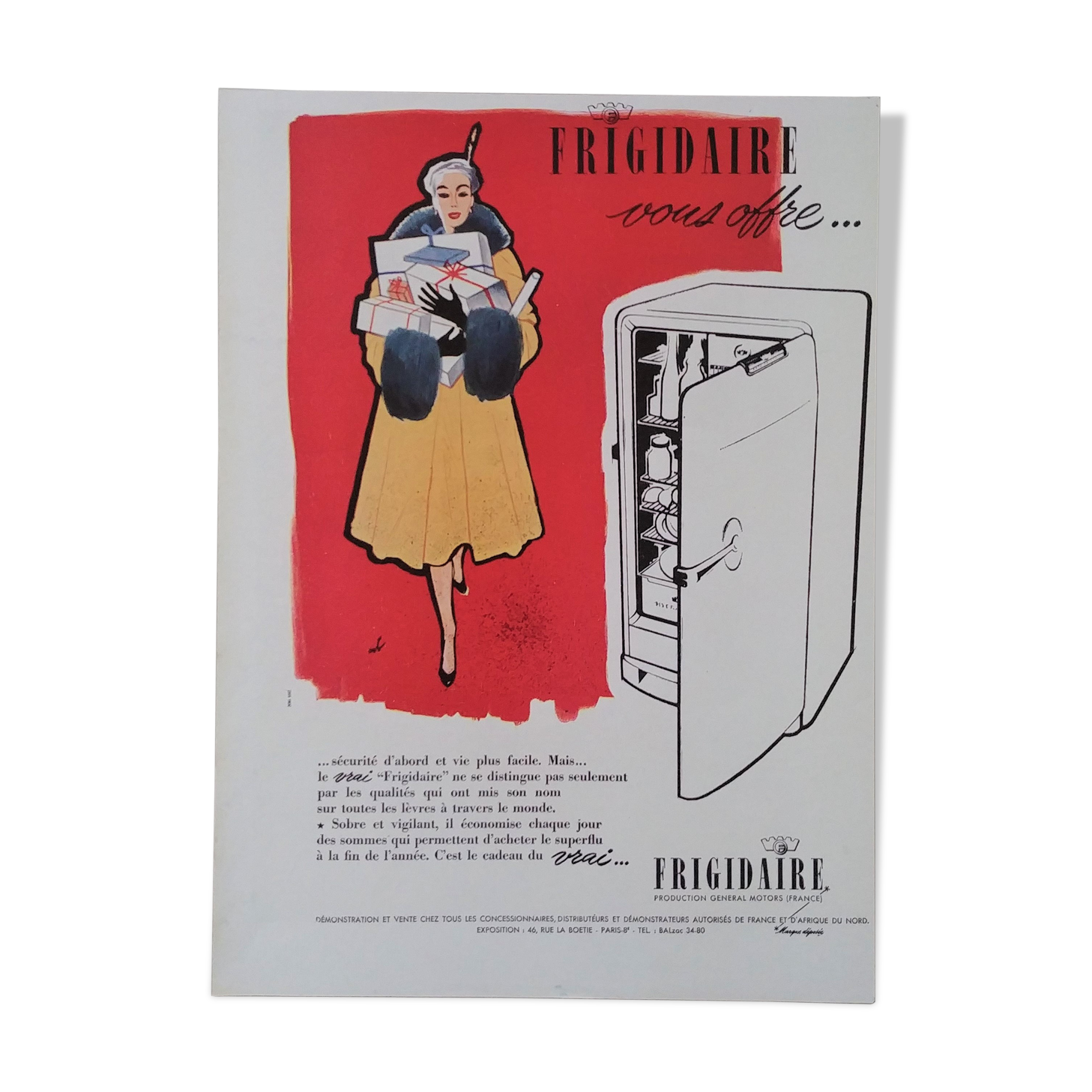 Vintage advertising fridge