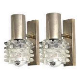 Pair of Raak Amsterdam space age wall lights