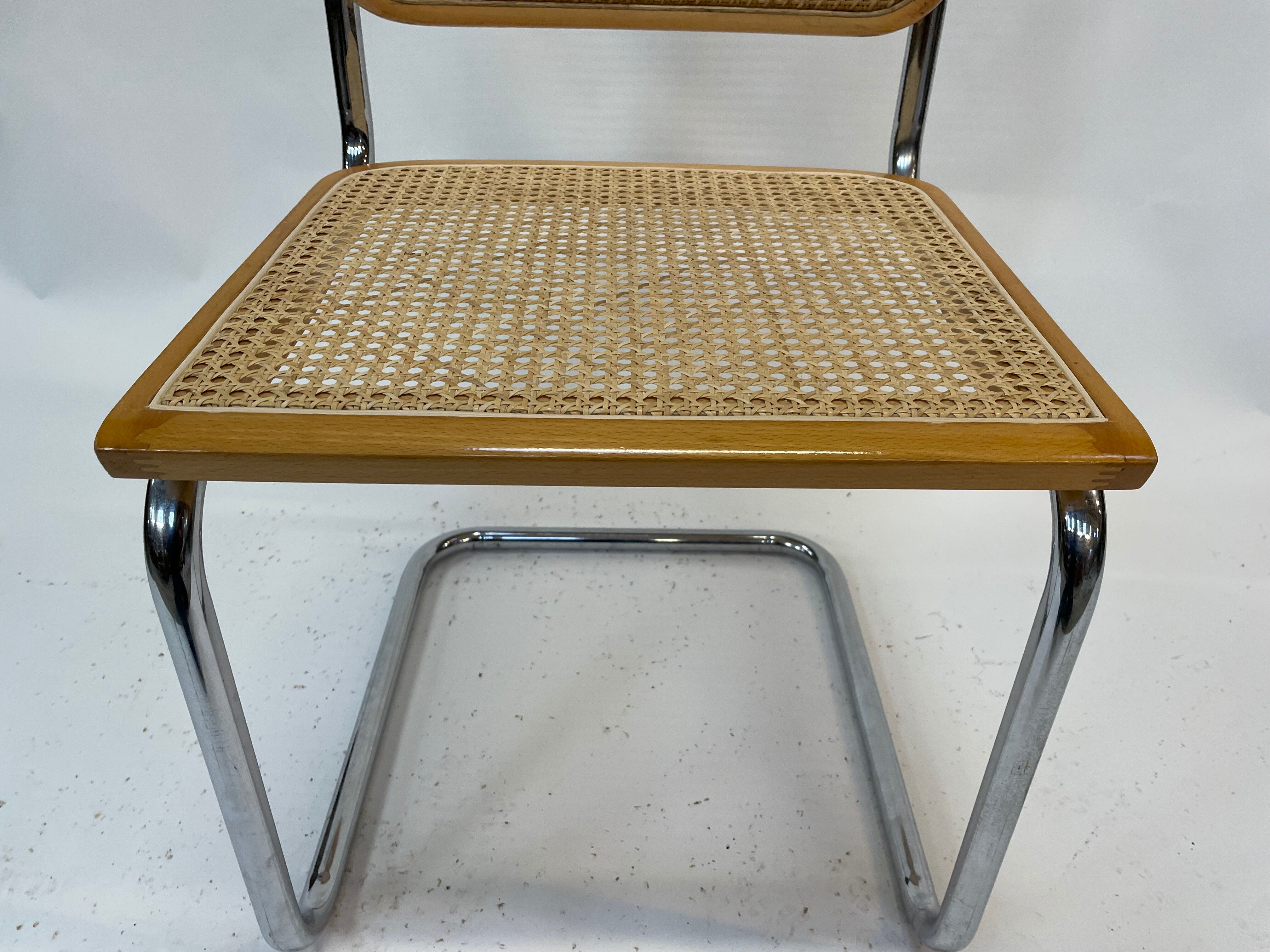 Cesca design chair b32 model in chrome
