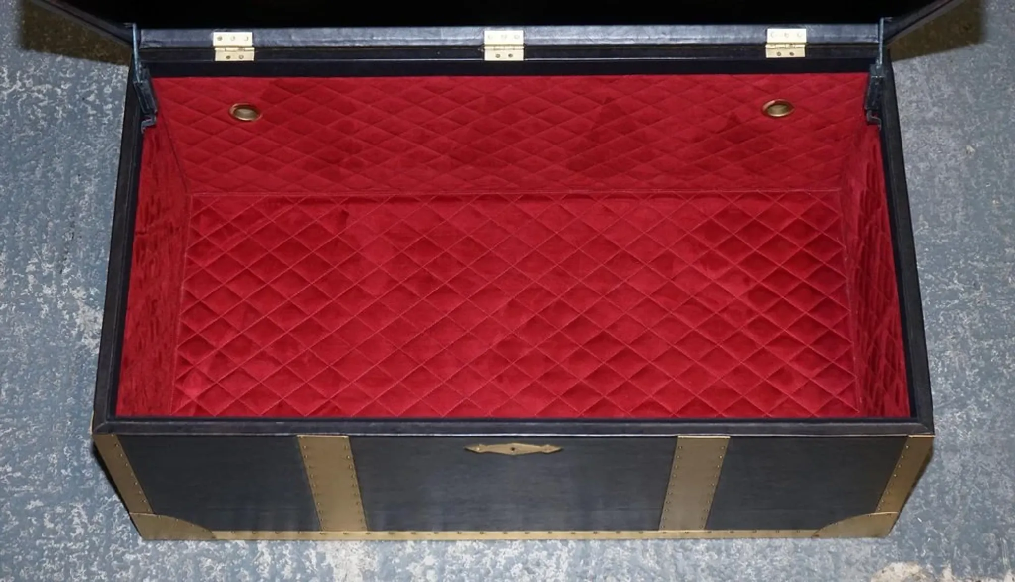 Cumberland Storage Chest with Red Velvet Lining by Timothy Oulton
