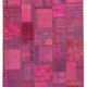 Handmade oriental 178 cm x 248 cm pink patchwork carpet