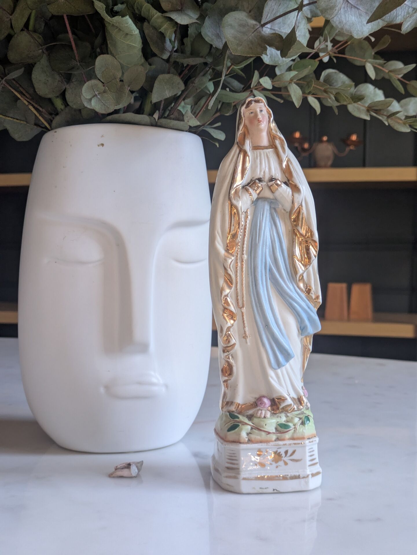 Statuette de la Sainte Vierge, fin XIXeme - début XXeme