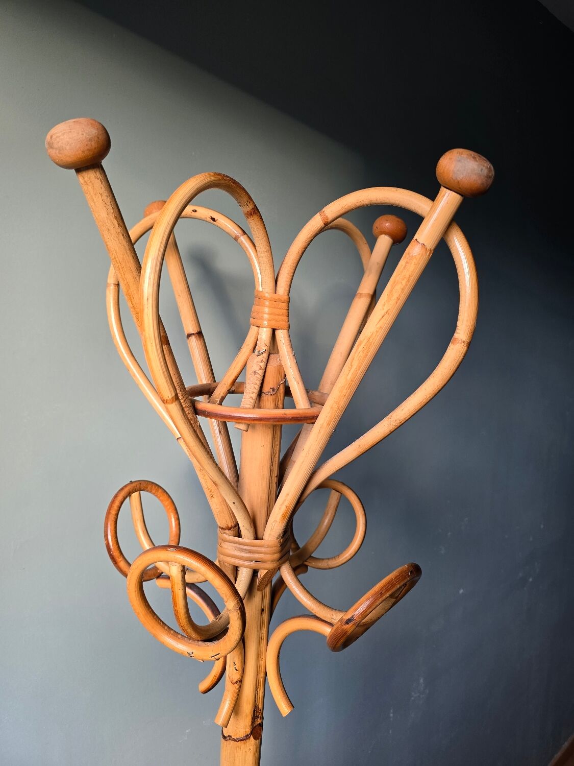 1960 bamboo coat rack