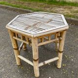 1960s bamboo coffee table