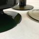 Lot de 3 vases en verre vert