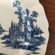 8 blue & white plates
