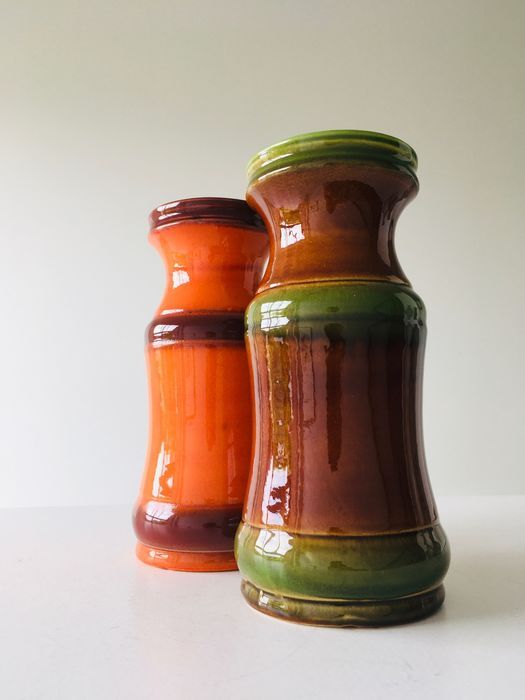 2 vintage vases from West Germany by Alfred Klein (AK) Keramik