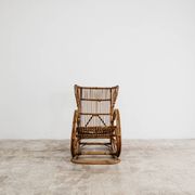 Fauteuil à bascule Rocking Chair design français vintage modernariato