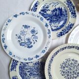 Vintage blue dinner plates