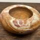 Vintage Orange Marble Ashtray Diameter 12 cm