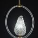 Charming Transparent Art Decò Barovier e Toso Pendant Light Murano Glass, 1940s