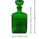 Midcentury Green Empoli Bottle with stopper