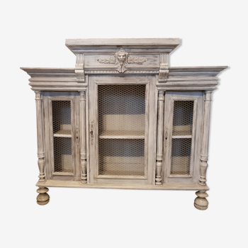 Buffet 3 portes gris clair