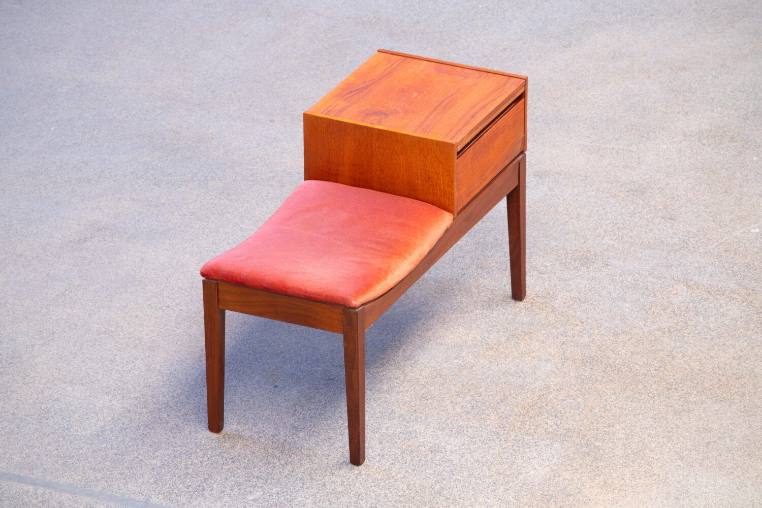 Scandinavian entrance bench, vintage 1960