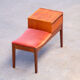 Banc d’entrée scandinave vintage 1960