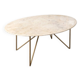 Oval marble table