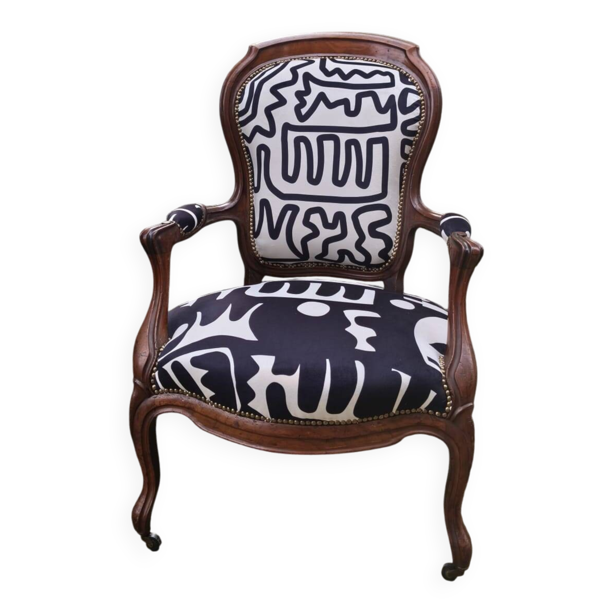 Louis Philippe armchair restored to new condition