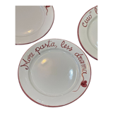 Hand-painted Italian plate "More Pasta, less drama"