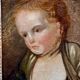 Portrait of a young girl from the 18th century.