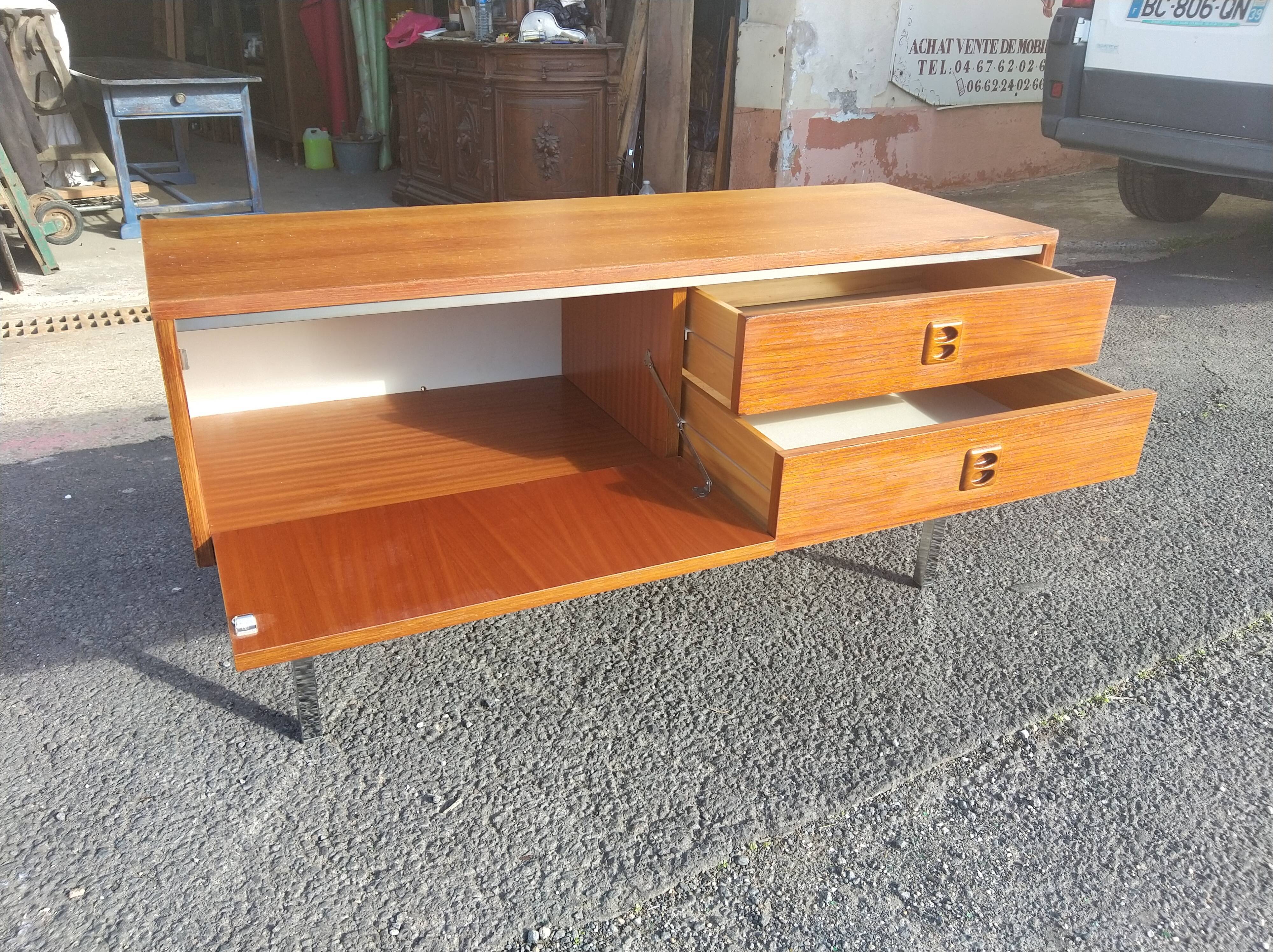 Teak sideboard or chest of drawers, 1960s