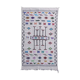 Tapis bohème blanc marocain 112x195 cm
