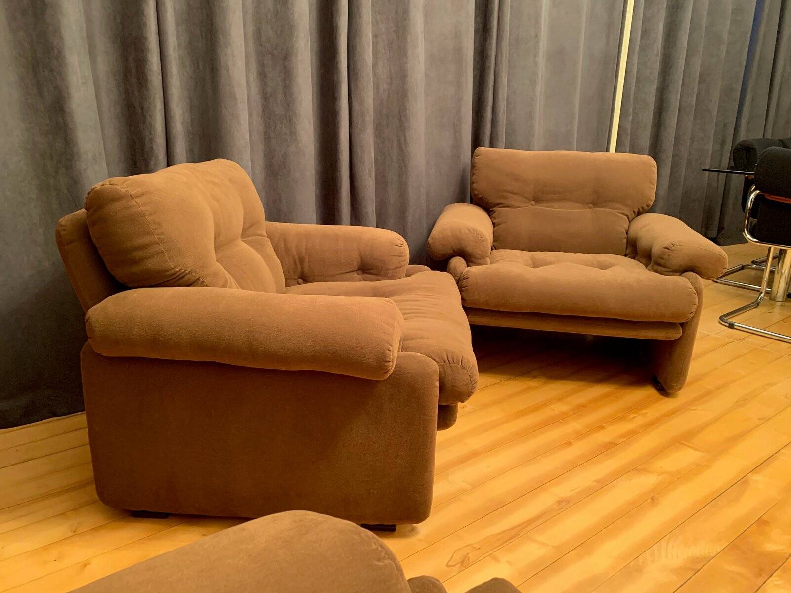 Set of Coronado armchairs by Tobia Scarpa for B&B Italia / C&B Italia, 1960s